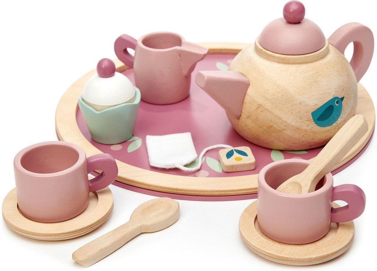 Theeset 'Birdie' in hout | Tender Leaf Toys