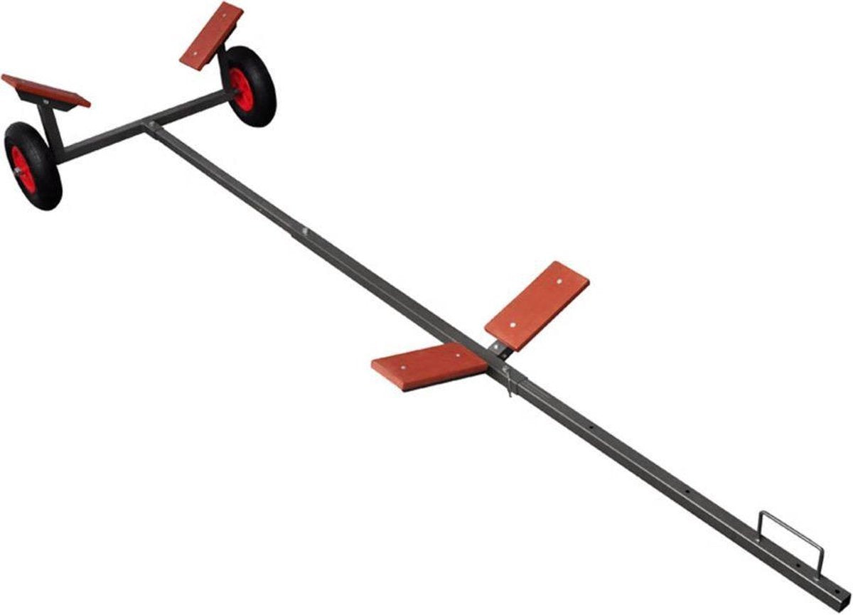 Rubberboot Trailer - RVS - Rood - 320 cm - Boten tot 460 cm en 160 kg