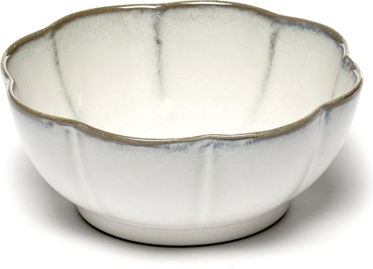 SERAX - Inku - Kom geribbeld XL 15cm H6 Wit