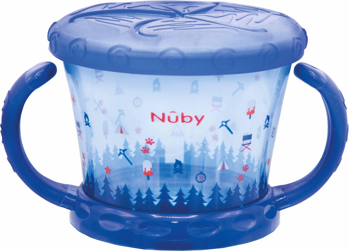 Nûby - Koekendoosje - "Snack keeper" - Blauw - 12m+