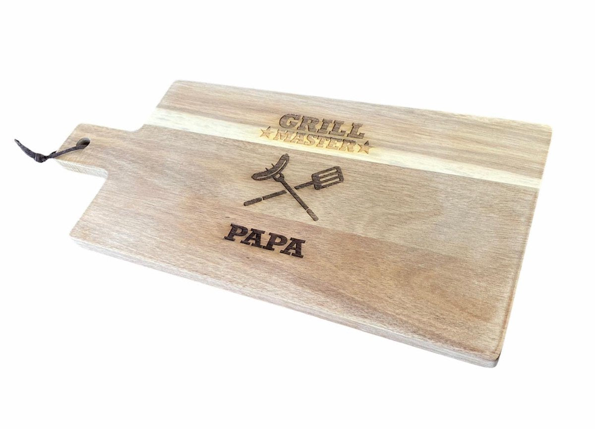 Snijplank | Borrelplank | Serveerplank | Hout | Cadeau | Vader | Grill Meister | Acacia