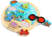 Hape Houten Vormenpuzzel Submarine Adventure Blauw 9-delig