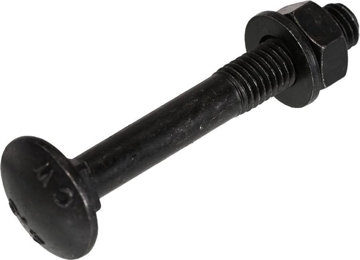 Blackline slotbouten gezwart inclusief moer laagbolkop M8 x 40 mm 25 stuks