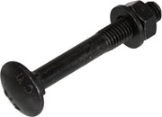 Blackline slotbouten gezwart inclusief moer laagbolkop M8 x 40 mm 25 stuks