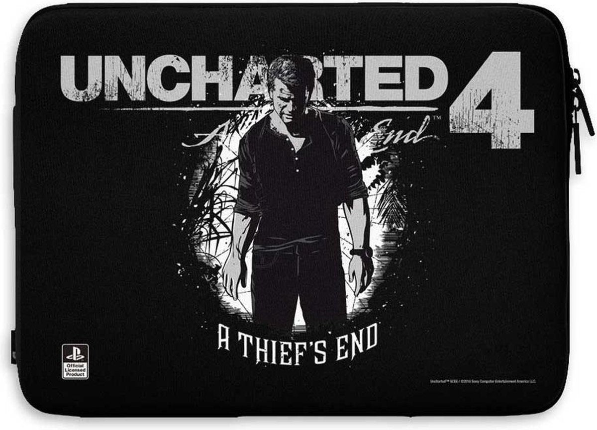 Uncharted 4 - Laptop hoes zwart - Games merchandise - 15 inch - Hybris