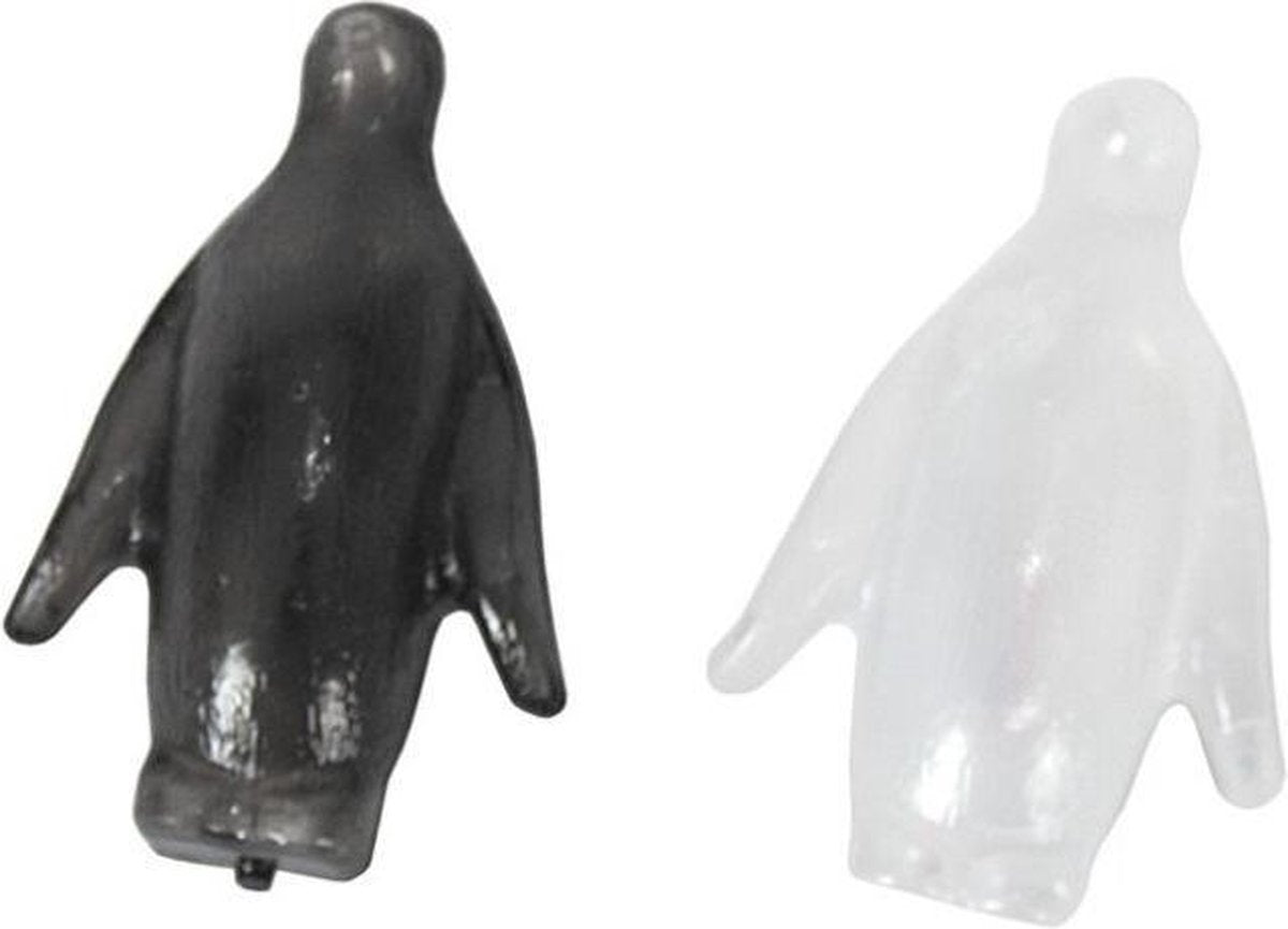10x stuks ijsblokjes pinguins herbruikbaar - Plastic ijsblokjes - Verkoeling artikelen - Gekoelde drankjes maken