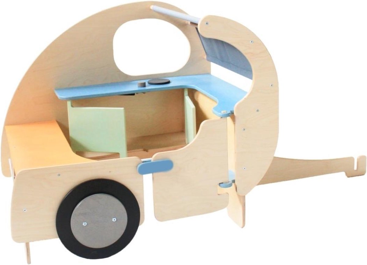 Houten Caravan Speelhoek