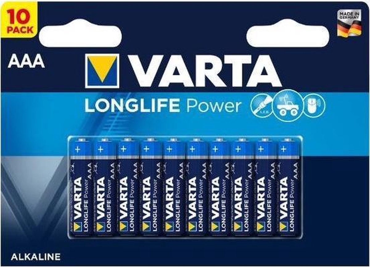 Varta Longlife Power AAA Batterijen - 10 stuks