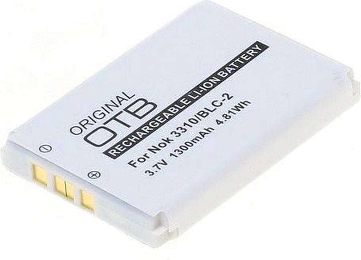 Batterij voor Nokia 3310 / 3330 / 3410 / 3510 / 3510i / 6650 / 68000 (BLC-2) 1300mAh 3.7V Li-Ion