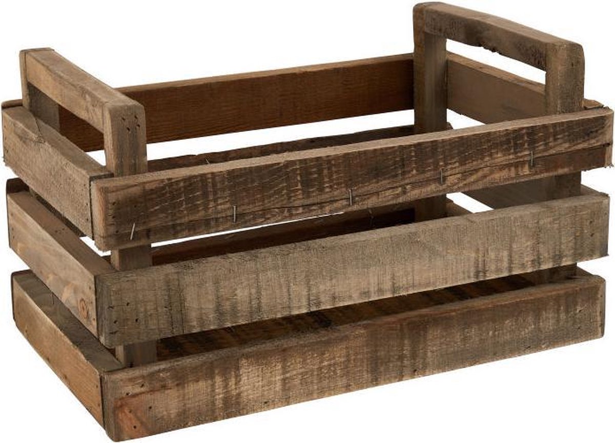 Houten Krat Opbergbox Opbergdoos  Plantenbak Decoratie Recyclekrat 45cm