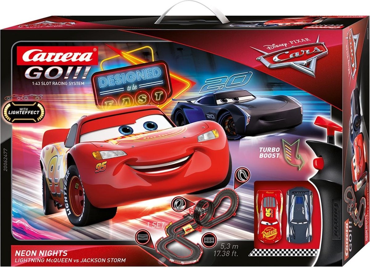 Carrera GO!!! Disney Cars Neon Nights - Racebaan