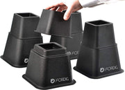 ForDig Opstapelbare Meubelverhogers – Groot en Klein - Bedverhoger – Stoelverhoger - Max 600 kg - Hoogte 8 /12/20 cm - Set van 8 Stuks