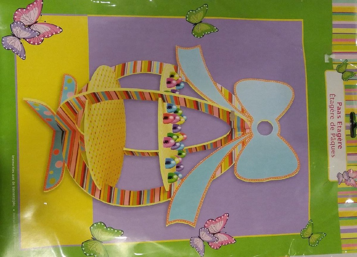 kartonnen etagère voor chocolade eitjes