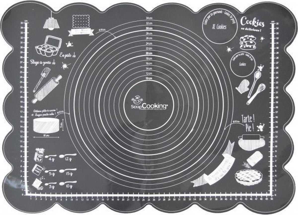 Scrapcooking - Need'it - Siliconen Mat - Antislip - 60 x 43.5 cm