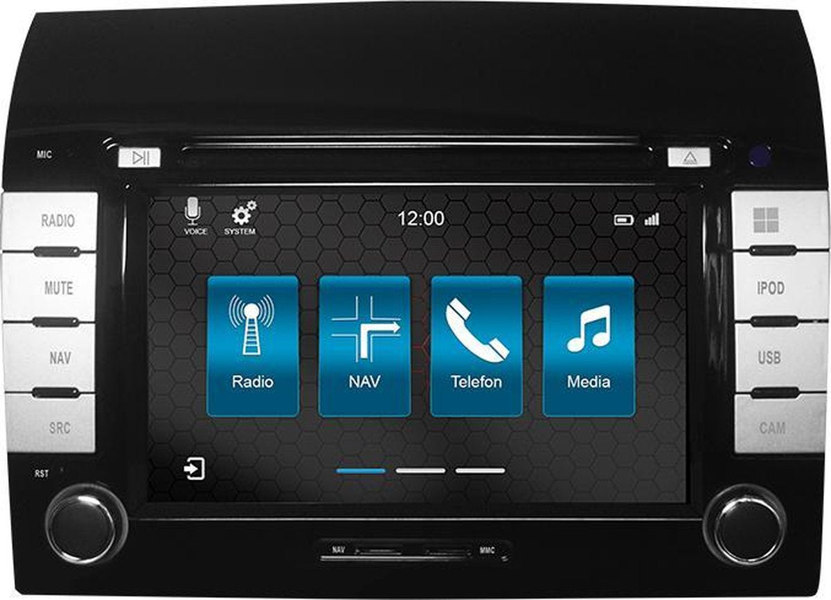 DVN-N7DC Navigatie Fiat Ducato dvd carkit parrot carkit TMC DAB+