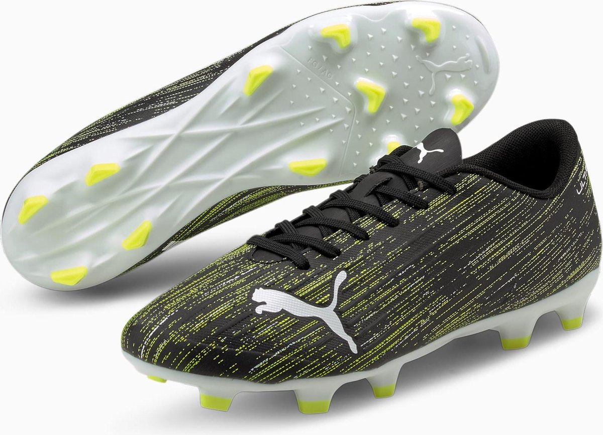 Puma ULTRA 4.2 FG/AG Black-White-Yellow maat 39