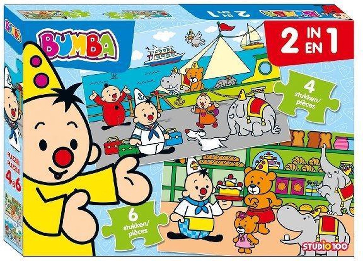 Bumba 2In1 Puzzel 4 en 6 Stukjes