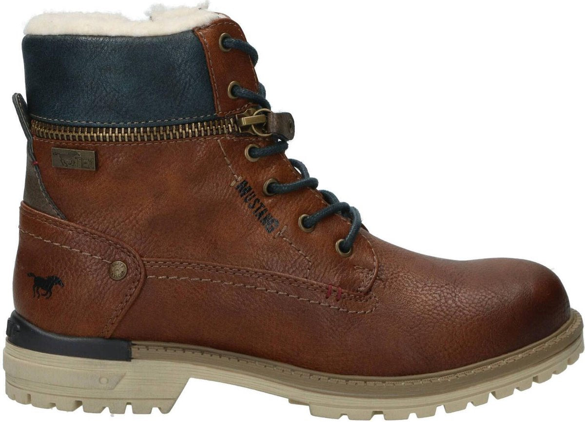 Mustang Veterboot Jongens Bruin / Cognac