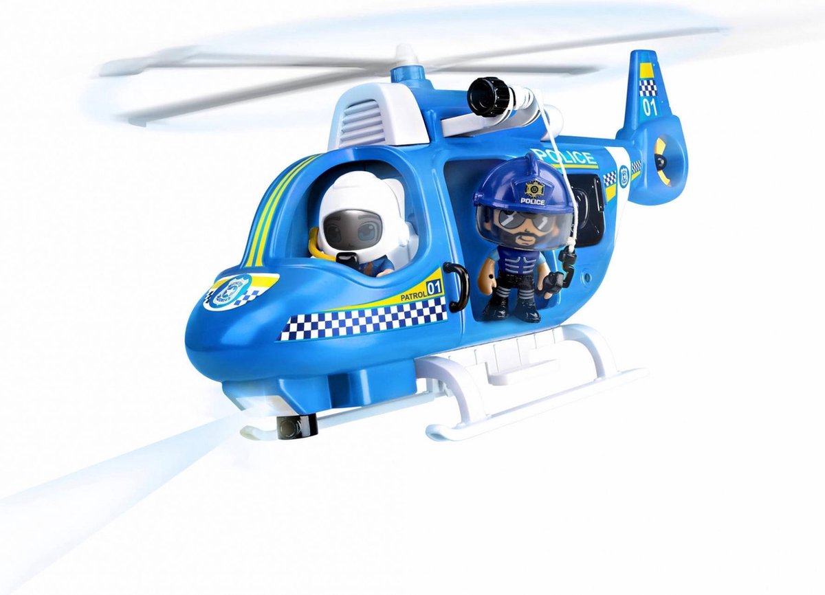 Pinypon Action - Politiehelikopter - 1 figuur inbegrepen