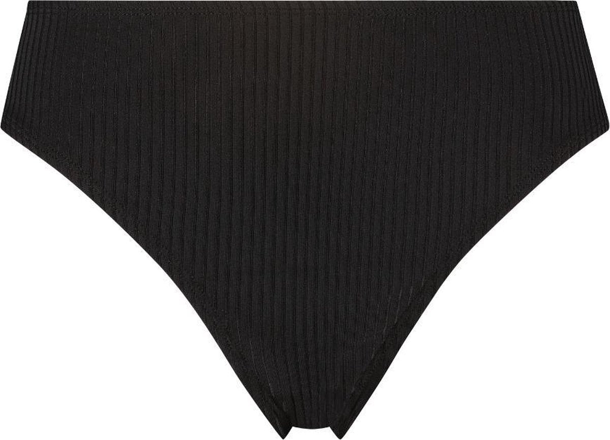 WALLIEN - Dames Bikini Broekje Comfy - Black Ocean - Zwart