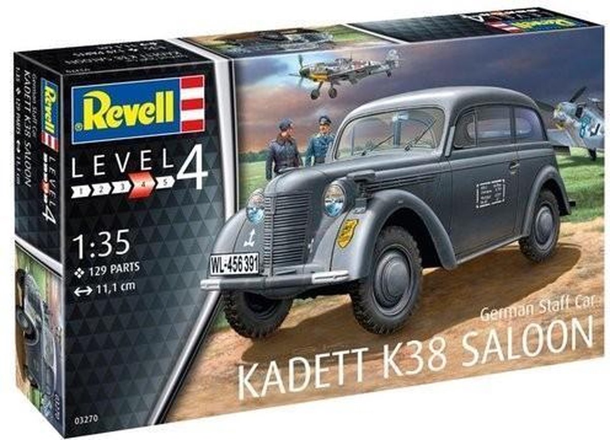 1:35 Revell 03270 German Staff Car Kadett K38 Saloon Plastic kit