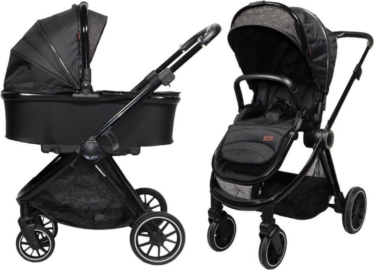 Ding Fenix Kinderwagen Zwart