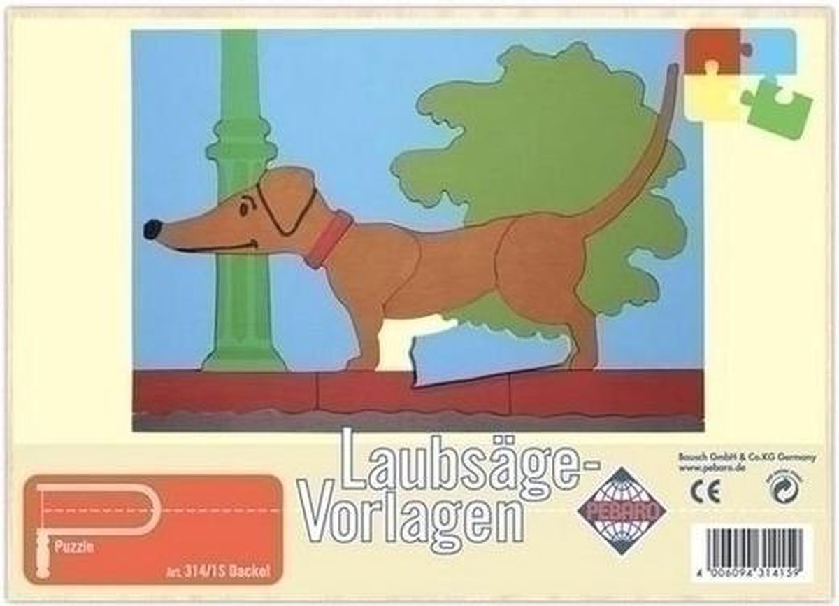 Pebaro Figuurzaag puzzel patroon Teckel