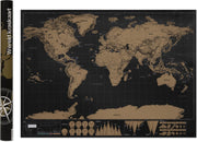 Aretica Wereld kraskaart / Scratch map / Wereldkaart / Wereldkaart wanddecoratie / Wanddecoratie / Poster / Kraskaart - 59
