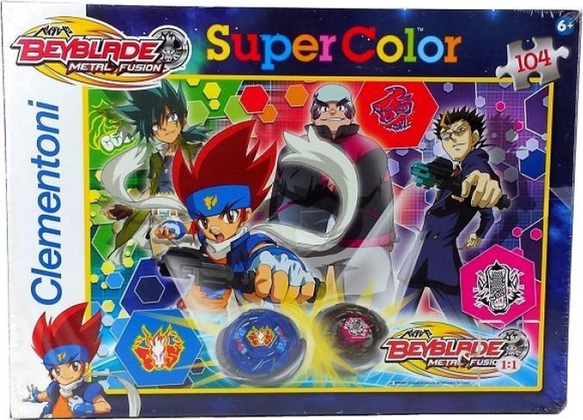 Beyblade Metal Fusion Supercolor legpuzzel 104 stukjes