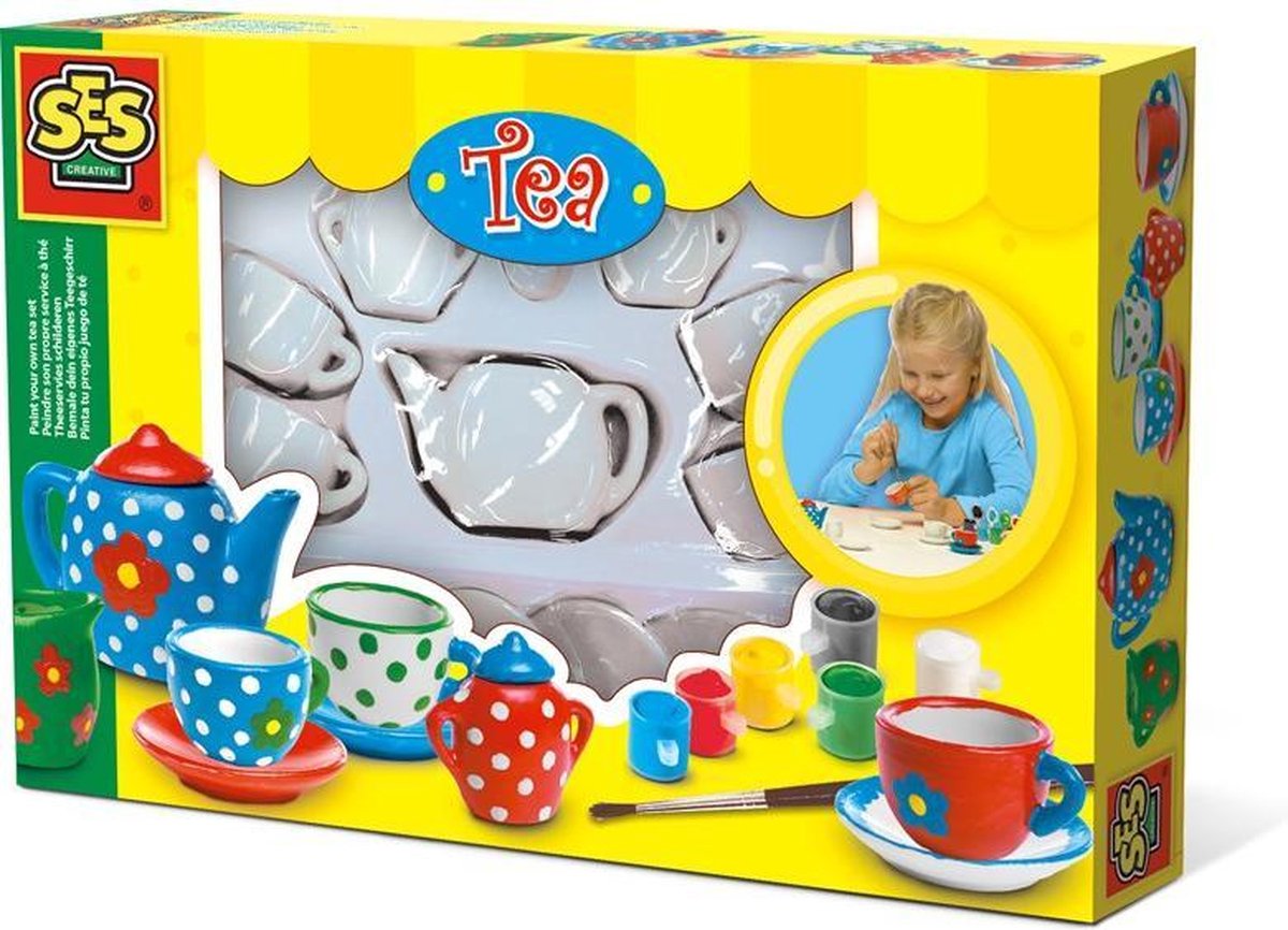 SES 14976 Theeservies schilderen - knutselen voor kinderen