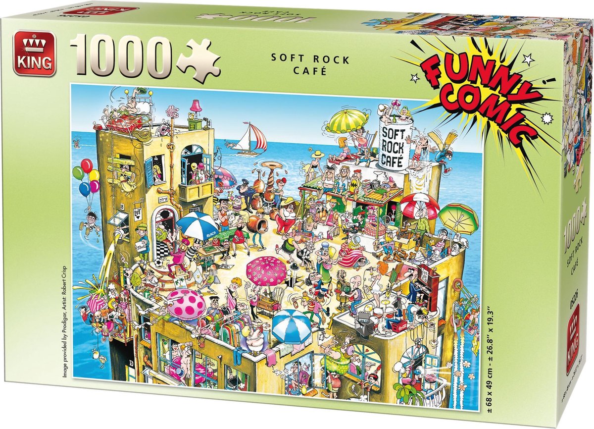 Funny Comic Puzzel 1000 Stukjes SOFT ROCK CAFE