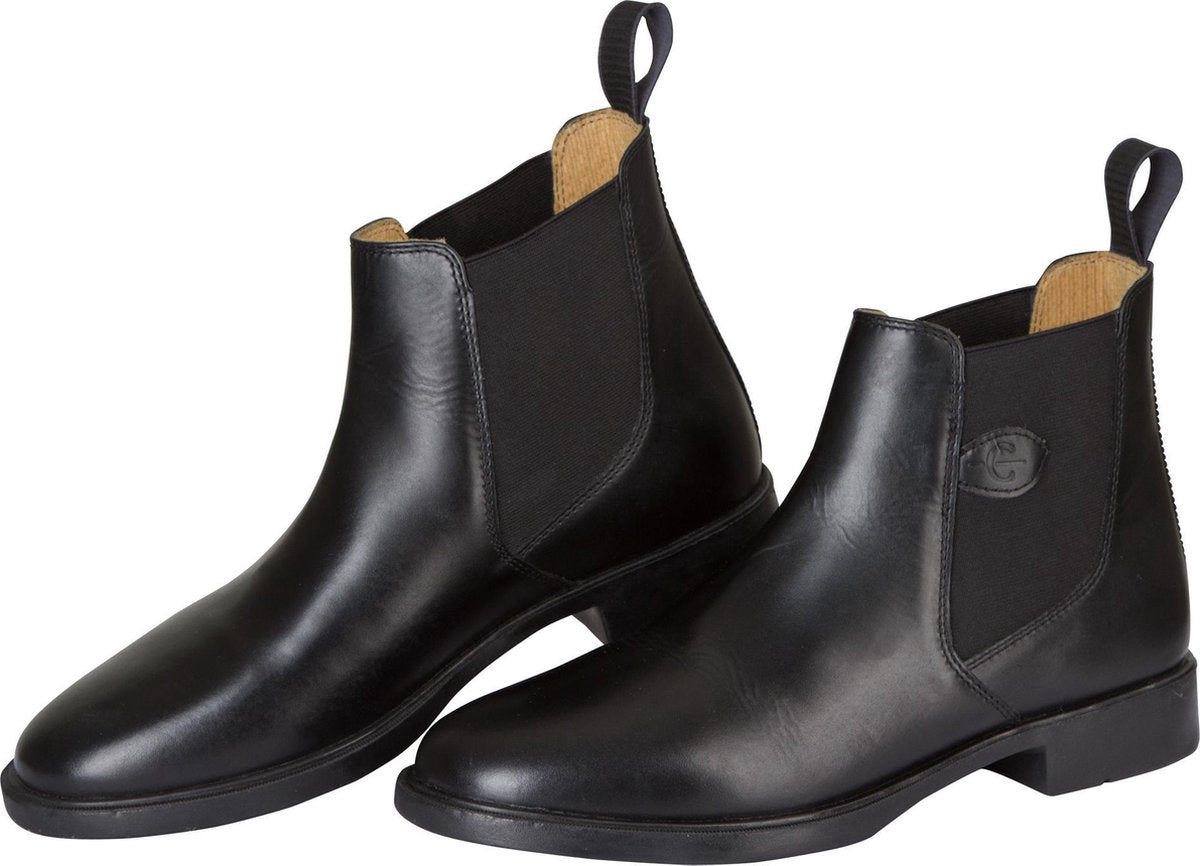 Covalliero Lage paardrijlaars leder Classic - maat 36 - zwart