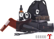 Salvano baardverzorging set - Baardset - 12 delig - Baardolie - Baardbalsem - Baard kam - Baard borstel - Geschenk set - Voor mannen