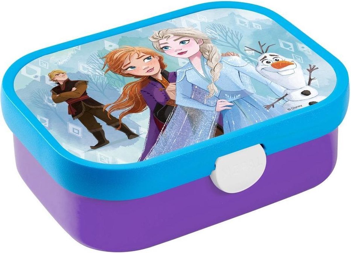 Lunchbox - Frozen 2 - Mepal - In cadeauverpakking met gekleurd lint