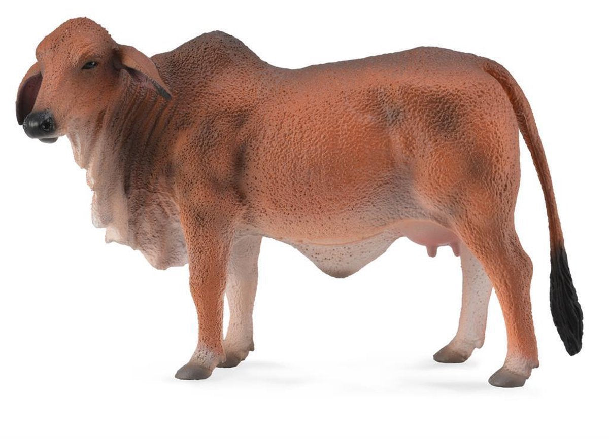Collecta Boerderijdieren: Brahmaan Koe 12 Cm Rood