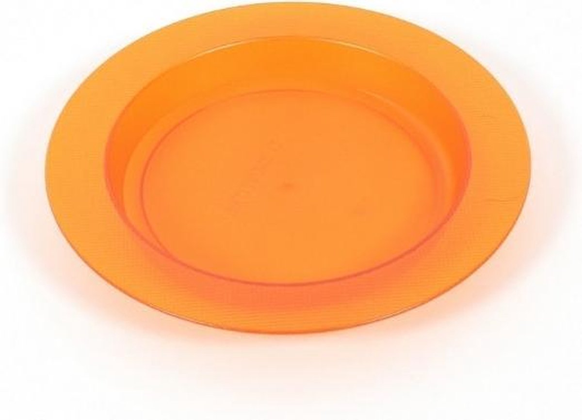 Bord met Schuine Bodem Oranje
