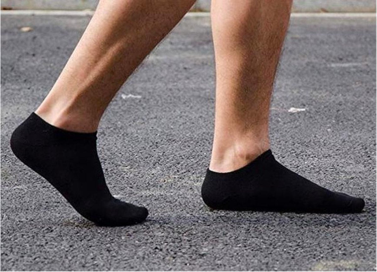 Sneakersokken 6 paar - Zwart - Maat 43/46