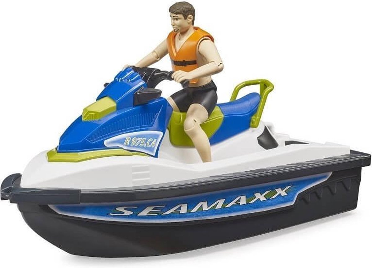 Bruder Bworld watervoertuig met figuur