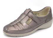 Waldläufer Dames Bandschoen 607501-125-090 Lichtbrons metallic - Kya wijdte K - Maat 4½