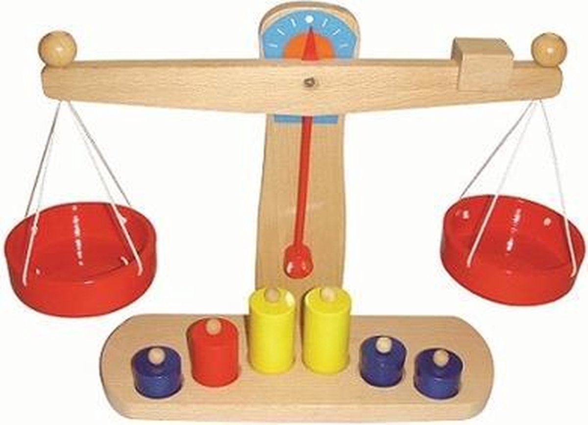 Houten Weegschaal