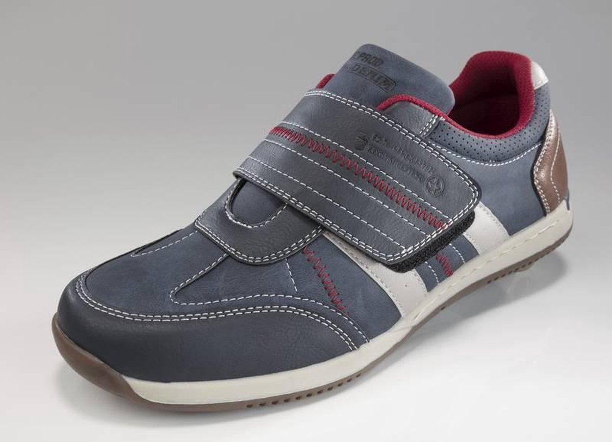 Herenschoenen met klittenbandsluiting marineblauw maat 43