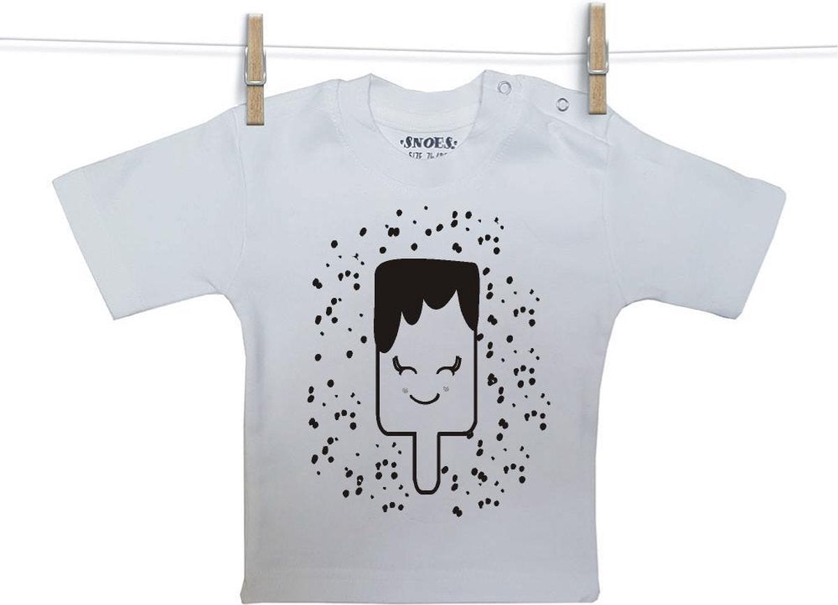 Baby Shirt wit korte mouw Snoes Icecream Dot's Lola 74/80