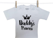 Baby Shirt wit korte mouw Snoes Daddy's Princess 50/56