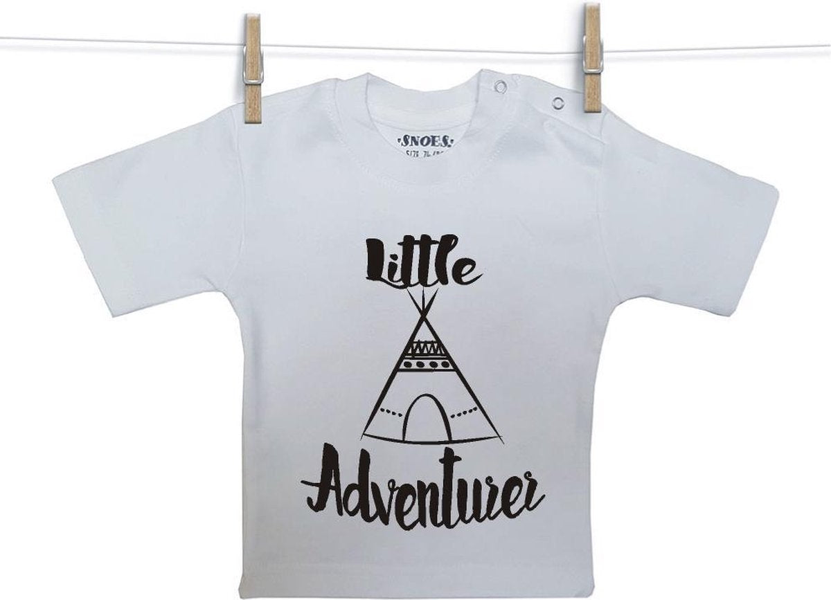 Baby Shirt wit korte mouw Snoes Little Adventurer 74/80