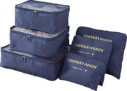 O'DADDY packing cubes - 6 delig bagage organizer - donker blauw