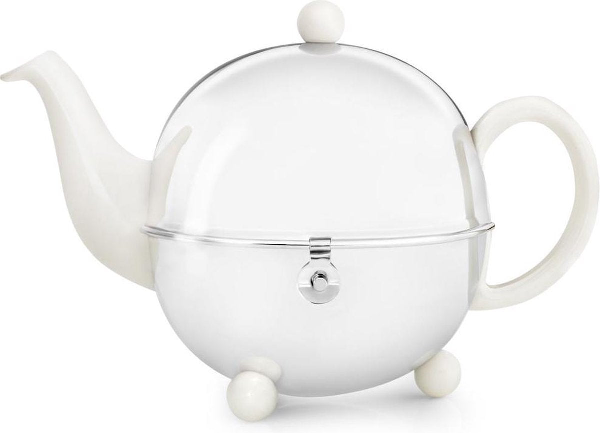 Bredemeijer Cosy Theepot - 1.3 l - RVS - Wit