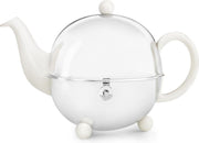 Bredemeijer Cosy Theepot - 1.3 l - RVS - Wit