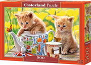 Castorland - Puzzel - Kittens met theeservies - 500 stukjes