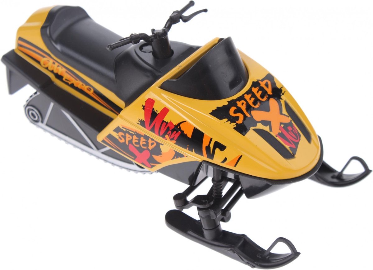 Welly Sneeuwscooter Die-cast 13 Cm Geel