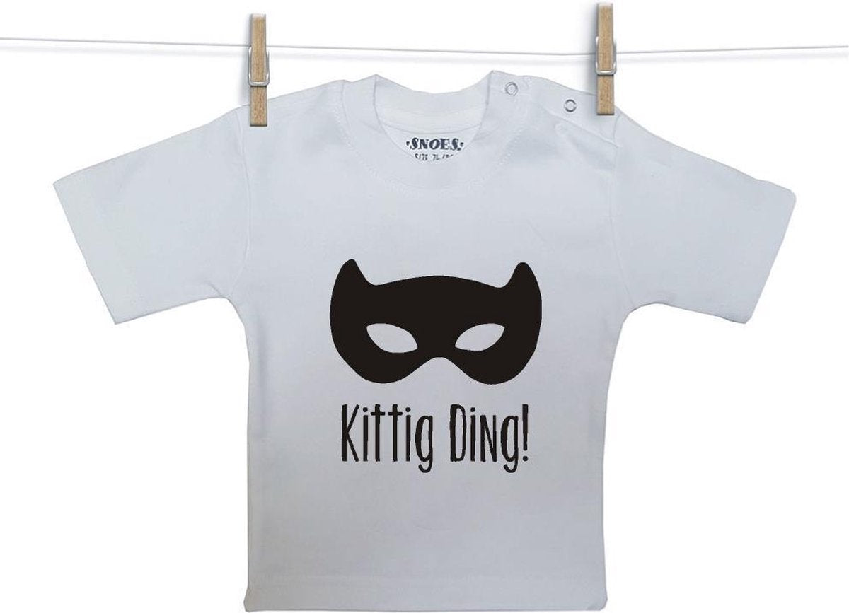 Baby Shirt wit korte mouw Snoes Kittig Ding 62/68